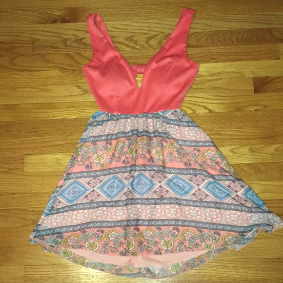 A’gaci Floral Print Mini Dress - Picture 1 of 4